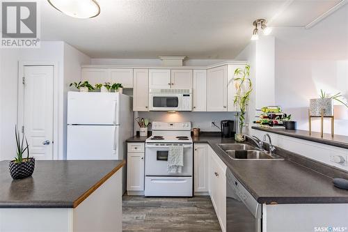 303 851 Chester Road, Moose Jaw, SK - Indoor Photo Showing Kitchen With Double Sink