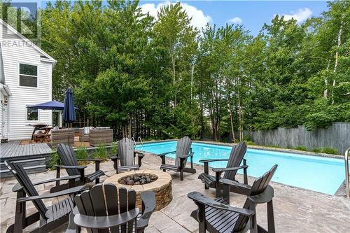 1 Harvard Court, Riverview, NB - Outdoor With In Ground Pool With Deck Patio Veranda With Backyard