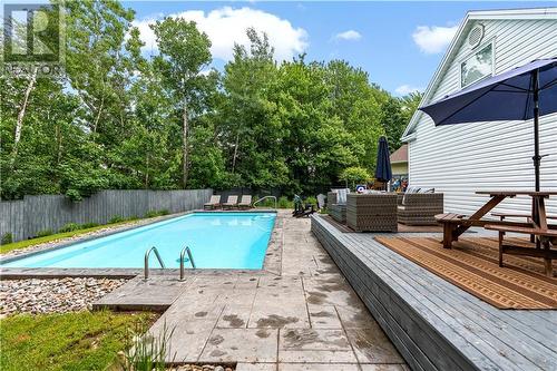 1 Harvard Court, Riverview, NB - Outdoor With In Ground Pool With Backyard