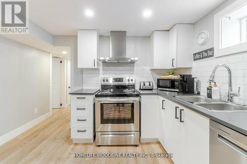 107 Winchester Boulevard, Hamilton (Hampton Heights), ON - Indoor Photo Showing Kitchen With Stainless Steel Kitchen With Double Sink With Upgraded Kitchen