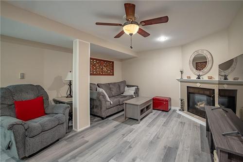 27 Warkdale Drive W, St. Catharines, ON - Indoor Photo Showing Living Room With Fireplace