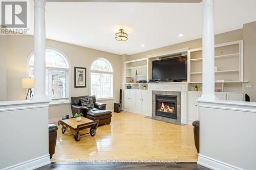 33 Chaplin Crescent, Halton Hills, ON - Indoor Photo Showing Living Room With Fireplace