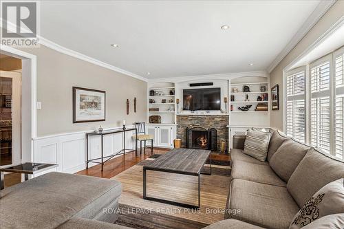 1413 Thistledown Road, Oakville (Glen Abbey), ON - Indoor Photo Showing Living Room With Fireplace