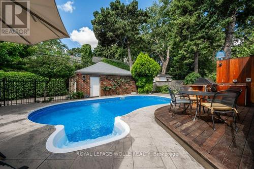 66 Twenty Third Street, Toronto (Long Branch), ON - Outdoor With In Ground Pool With Deck Patio Veranda With Backyard