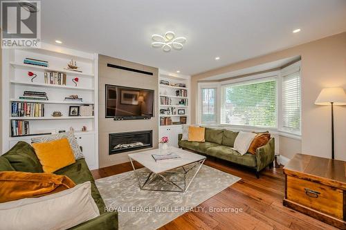 66 Twenty Third Street, Toronto (Long Branch), ON - Indoor Photo Showing Living Room With Fireplace