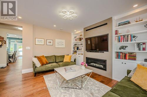 66 Twenty Third Street, Toronto (Long Branch), ON - Indoor Photo Showing Living Room With Fireplace