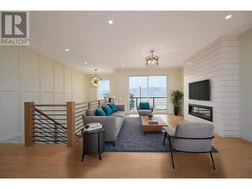 1725 Balsam Place, Kamloops, BC - Indoor Photo Showing Living Room With Fireplace