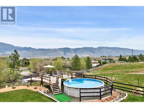 7629 Barnhartvale Road, Kamloops, BC - Outdoor With Above Ground Pool With View