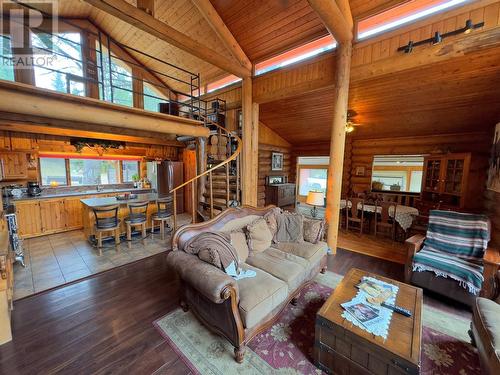 1035 Highway 5A, Princeton, BC - Indoor Photo Showing Living Room With Fireplace