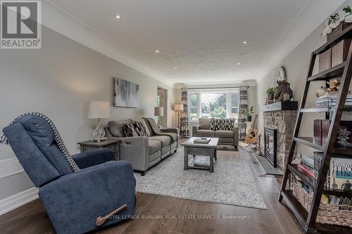 383 Patricia Drive, Burlington (Bayview), ON - Indoor Photo Showing Living Room With Fireplace