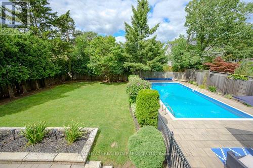 4499 Rogers Road, Burlington (Shoreacres), ON - Outdoor With In Ground Pool With Deck Patio Veranda With Backyard