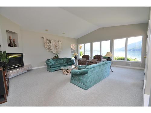 2194 Highway 3A, Nelson, BC - Indoor Photo Showing Living Room With Fireplace