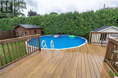 1313 Stormont Drive, Cornwall, ON - Outdoor With Above Ground Pool With Deck Patio Veranda With Backyard With Exterior