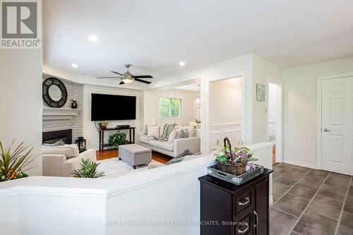 35 Treanor Crescent, Halton Hills, ON - Indoor Photo Showing Living Room With Fireplace