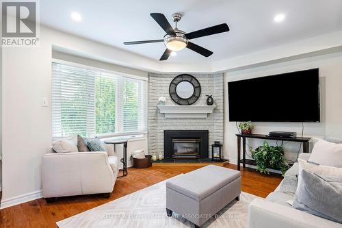 35 Treanor Crescent, Halton Hills (Georgetown), ON - Indoor Photo Showing Living Room With Fireplace