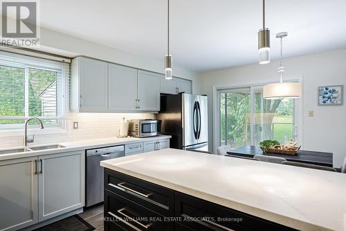 35 Treanor Crescent, Halton Hills (Georgetown), ON - Indoor Photo Showing Kitchen With Double Sink