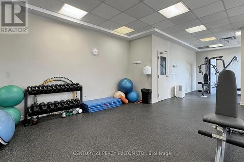 814 - 711 Rossland Road E, Whitby (Pringle Creek), ON - Indoor Photo Showing Gym Room