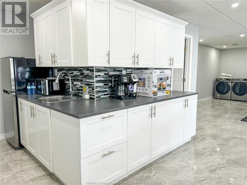 6124 Tecumseh Road East Unit# 20, Windsor, ON - Indoor Photo Showing Kitchen With Double Sink