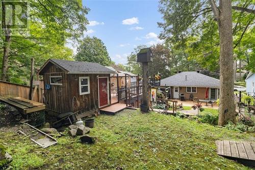 View from back of lot - 130 Hartley Street, Brockville, ON - Outdoor With Deck Patio Veranda