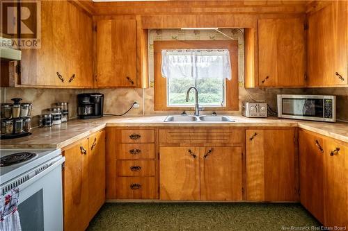 693 555 Route, Richmond Corner, NB - Indoor Photo Showing Kitchen With Double Sink