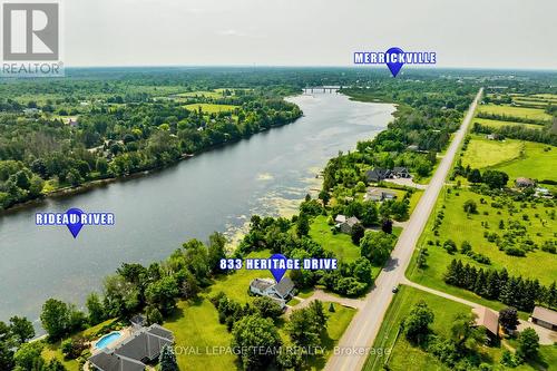 833 Heritage Drive, Montague, ON - Outdoor With Body Of Water With View