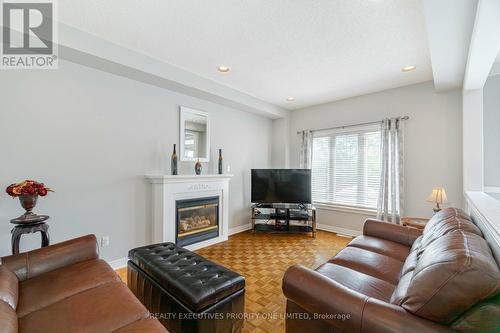 223 Caproni Drive, Vaughan (Maple), ON - Indoor Photo Showing Living Room With Fireplace