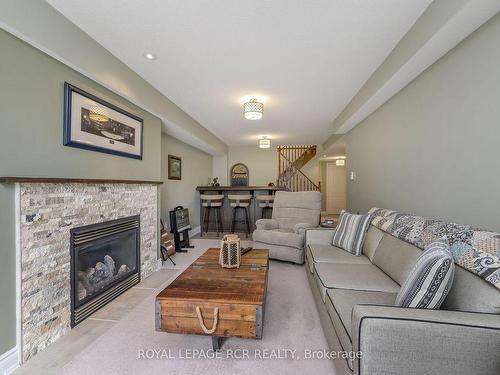 180 Ridge Way, New Tecumseth, ON - Indoor Photo Showing Living Room With Fireplace