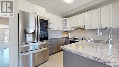 108 Pin Cherry Grove, Ottawa, ON - Indoor Photo Showing Kitchen With Stainless Steel Kitchen With Double Sink With Upgraded Kitchen