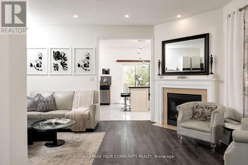 195 District Avenue N, Vaughan, ON - Indoor Photo Showing Living Room With Fireplace