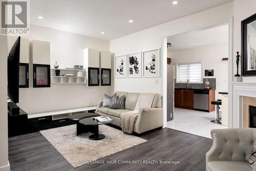 195 District Avenue N, Vaughan, ON - Indoor Photo Showing Living Room With Fireplace