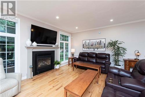 176 Savannah Drive, Moncton, NB - Indoor Photo Showing Living Room With Fireplace