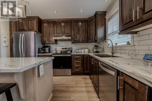 14 Invermore Place, Cbs, NL - Indoor Photo Showing Kitchen With Double Sink With Upgraded Kitchen