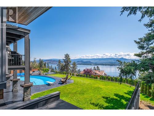 2740 Lakeview Road, West Kelowna, BC - Outdoor With Body Of Water With In Ground Pool With View