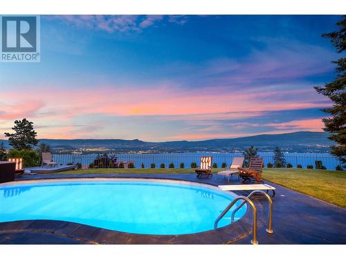 2740 Lakeview Road, West Kelowna, BC - Outdoor With Body Of Water With In Ground Pool With View