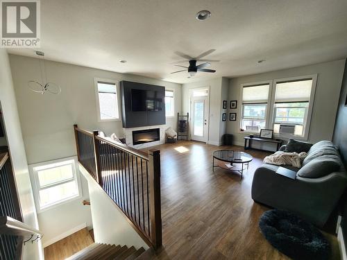 4046 Brink Drive, Prince George, BC - Indoor Photo Showing Living Room With Fireplace