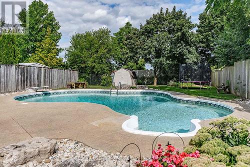 1340 Humphreys Crescent, Burlington (Tyandaga), ON - Outdoor With In Ground Pool With Backyard