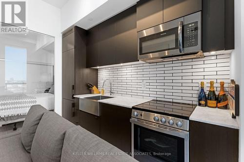 919 - 270 Dufferin Street, Toronto (South Parkdale), ON - Indoor Photo Showing Kitchen With Upgraded Kitchen