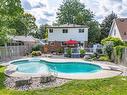 Backyard Oasis - 1340 Humphreys Crescent, Burlington, ON  - Outdoor With In Ground Pool With Deck Patio Veranda With Backyard 