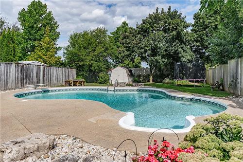 In Ground Pool - 1340 Humphreys Crescent, Burlington, ON - Outdoor With In Ground Pool With Backyard