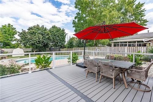 Gated for Safety - 1340 Humphreys Crescent, Burlington, ON - Outdoor With Deck Patio Veranda With Exterior