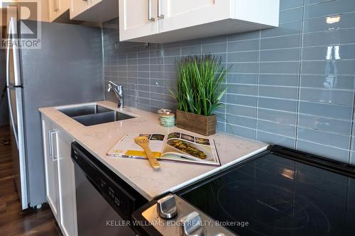 902 - 15 Queen Street S, Hamilton, ON - Indoor Photo Showing Kitchen With Stainless Steel Kitchen With Double Sink