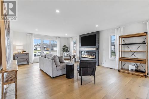 5 Belidor, Moncton, NB - Indoor Photo Showing Living Room With Fireplace