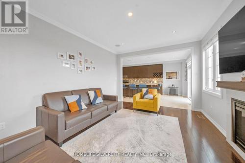 171 Gardenbrooke Trail, Brampton, ON - Indoor Photo Showing Living Room With Fireplace