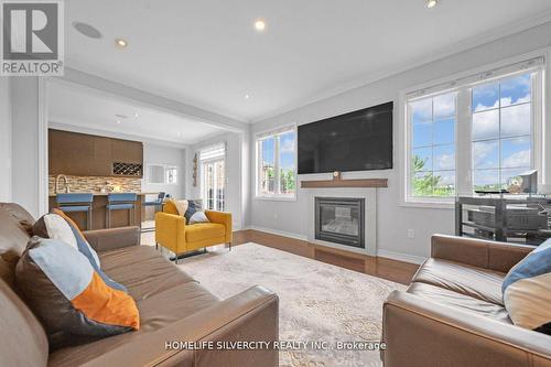 171 Gardenbrooke Trail, Brampton, ON - Indoor Photo Showing Living Room With Fireplace