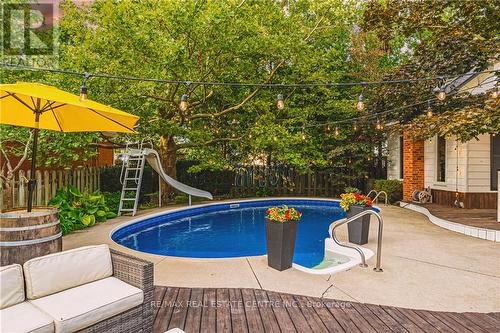 65 Banff Street, Haldimand, ON - Outdoor With In Ground Pool With Deck Patio Veranda With Backyard