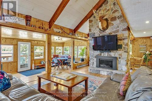 5620 County Road 46 Road N, Havelock-Belmont-Methuen (Havelock), ON - Indoor Photo Showing Living Room With Fireplace