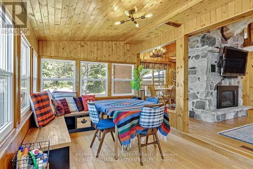 5620 County Road 46 Road N, Havelock-Belmont-Methuen (Havelock), ON - Indoor Photo Showing Dining Room With Fireplace