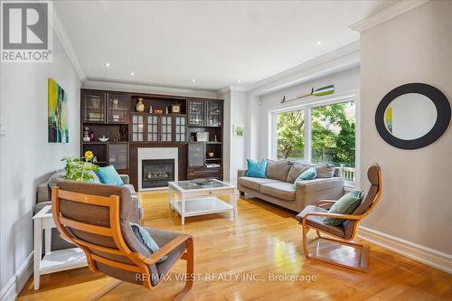 18 Mullord Avenue, Ajax (South East), ON - Indoor Photo Showing Living Room With Fireplace