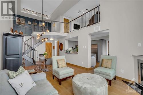 29 Main Street Unit#303, Ottawa, ON - Indoor Photo Showing Living Room With Fireplace