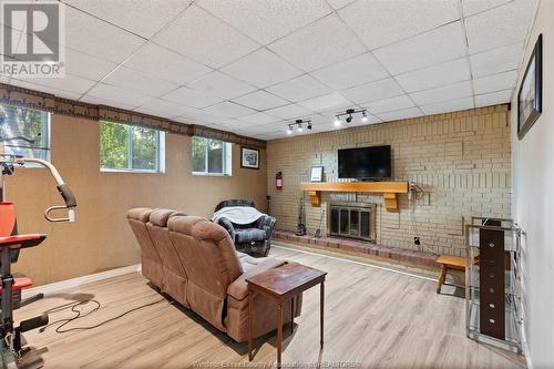 490 Dormar, Windsor, ON - Indoor With Fireplace